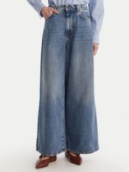 Weekend Max Mara Jeansy Abete 2615181101 Granatowy Wide Leg. Niebieskie jeansy damskie Weekend Max Mara, bez wzorów, z bawełny. Za 839.99 zł.