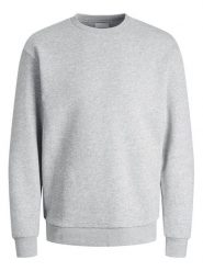 Jack & Jones Bluza Ebradley 12249341 Szary Regular Fit. Szare bluzy męskie Jack & Jones, m, bez wzorów, z syntetyku, bez ramiączek, bez kaptura. Za 129.99 zł.