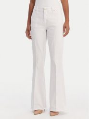 Fracomina Jeansy FP26SVA012W61501 Biały Bootcut Fit. Białe jeansy damskie Fracomina, bez wzorów, z bawełny. Za 369.99 zł.
