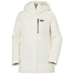 Damska kurtka narciarska z kapturem Helly Hansen Snowplay. Białe kurtki sportowe damskie Helly Hansen, na zimę, bez wzorów, bez ramiączek, z kapturem, narciarskie. Za 1,344.50 zł.