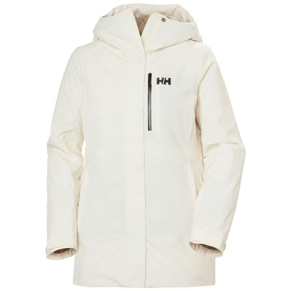 Damska kurtka narciarska z kapturem Helly Hansen Snowplay. Białe kurtki sportowe damskie Helly Hansen, na zimę, bez wzorów, bez ramiączek, z kapturem, narciarskie. Za 1,344.50 zł.