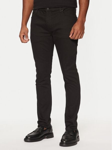 HUGO Jeansy 50522145 Czarny Extra Slim Fit. Czarne jeansy męskie Hugo, z bawełny. Za 409.99 zł.