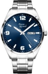 Zegarek męski Pierre Ricaud P91107.5155Q srebrny. Szare zegarki męskie Pierre Ricaud, bez wzorów, srebrne. Za 380.00 zł.