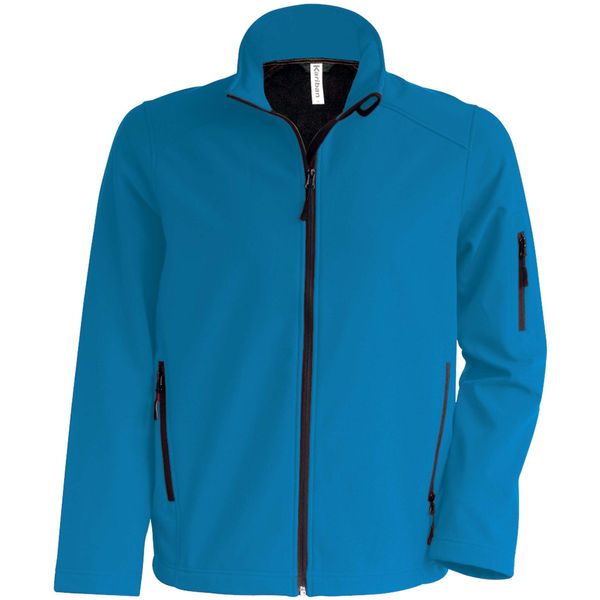Kurtka Kariban Softshell. Czarne kurtki męskie KARIBAN, m, bez wzorów, z elastanu, bez kaptura. Za 161.00 zł.