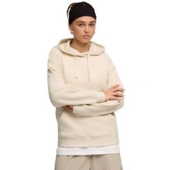 PUMA ESS Elevated Comfort Hoodie bluza damska. Brązowe bluzy damskie Puma, xl, bez wzorów, z polaru, bez ramiączek. Za 177.99 zł.