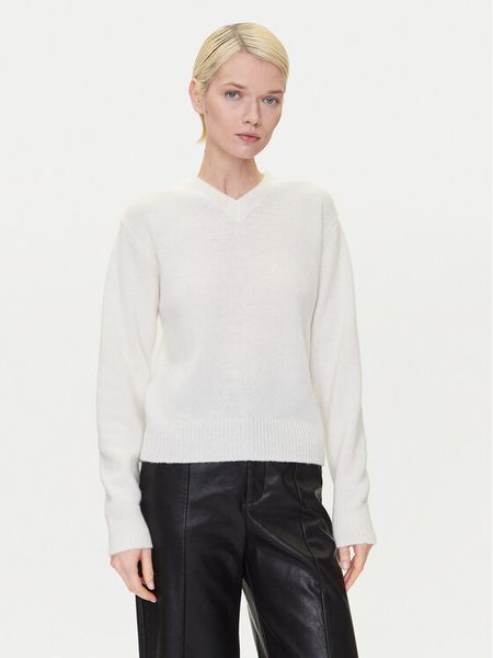 HUGO Sweter Solanu 50545092 Écru Regular Fit. Swetry nierozpinane damskie Hugo, s, bez wzorów, z wełny, bez kołnierzyka, bez ramiączek. Za 569.99 zł.