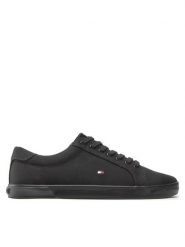 Tommy Hilfiger Tenisówki Harlow 1D FM0FM00596 Czarny. Czarne trampki męskie Tommy Hilfiger, bez wzorów, z materiału, bez zapięcia. Za 189.99 zł.