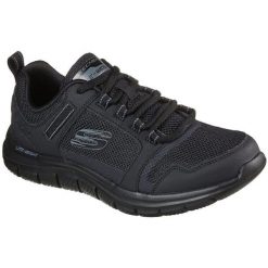 Buty sportowe męskie Skechers Knockhill. Czarne buty sportowe męskie Skechers, bez wzorów, bez zapięcia. Za 490.00 zł.