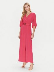 Rinascimento Kombinezon CFC0122546003 Różowy Regular Fit. Czerwone sukienki damskie Rinascimento, xl, bez wzorów, z syntetyku, bez kołnierzyka, bez ramiączek. Za 329.99 zł.