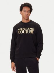 Versace Jeans Couture Bluza 79GAIT05 Czarny Regular Fit. Czarne bluzy męskie Versace Jeans Couture, m, bez wzorów, z bawełny, bez ramiączek, bez kaptura. Za 929.99 zł.