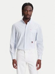 Tommy Hilfiger Koszula F1 Movie Bengal MW0MW41382 Błękitny Regular Fit. Niebieskie koszule męskie Tommy Hilfiger, m, bez wzorów, z bawełny, bez kołnierzyka, bez ramiączek. Za 799.99 zł.