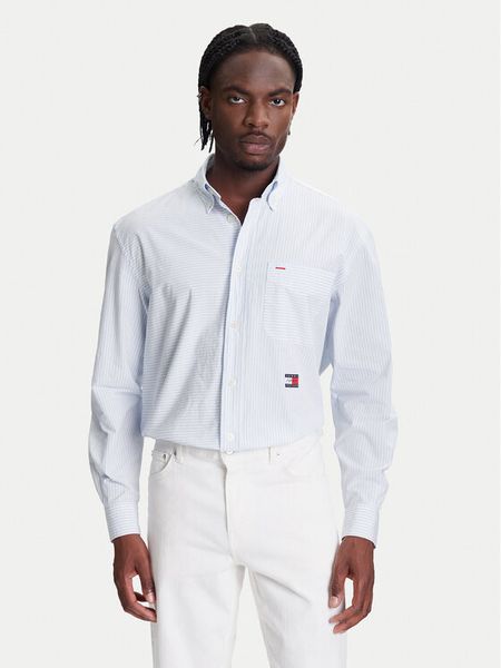 Tommy Hilfiger Koszula F1 Movie Bengal MW0MW41382 Błękitny Regular Fit. Niebieskie koszule męskie Tommy Hilfiger, m, bez wzorów, z bawełny, bez kołnierzyka, bez ramiączek. Za 799.99 zł.