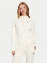 Guess Kardigan V5BR02 Z0572 Beżowy Regular Fit. Brązowe kardigany damskie Guess, xl, z aplikacjami, z syntetyku, bez kołnierzyka. Za 349.99 zł.