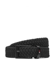 Tommy Hilfiger Pasek Męski Layton Elastic AM0AM13570 Czarny. Czarne paski męskie Tommy Hilfiger, ze skóry. Za 179.99 zł.