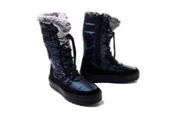 MANITU 990089-05 blau, śniegowce damskie. Niebieskie śniegowce damskie Manitu, bez zapięcia. Za 569.90 zł.