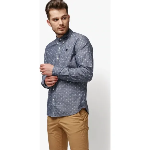 Timberland Koszula Ls Mumford River Chambray Eclectic Microp , biały, rozmiar XL. Białe koszule męskie Timberland, m, z aplikacjami, z bawełny, klasyczne, bez kołnierzyka, bez ramiączek. W wyprzedaży za 299.99 zł.