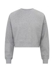 Clique Miami Cropped – Krótki sweter relaxed z mieszanki bawełny – Grey Melange. Szare swetry nierozpinane damskie CLIQUE, l, bez wzorów, z bawełny, bez kołnierzyka, bez ramiączek. Za 155.70 zł.