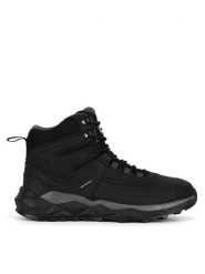 Hunter Trzewiki EVERGREEN GEO SNOW HIKER WP Szary. Szare botki męskie Hunter, bez wzorów, z materiału, bez obcasa, bez zapięcia. Za 379.99 zł.