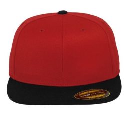 Dwukolorowa Czapka Z Daszkiem Premium 210. Czarne czapki damskie FLEXFIT, bez wzorów. Za 87.99 zł.