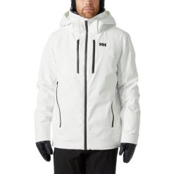 Kurtka Narciarska Męska Helly Hansen Steilhang 2.0. Białe kurtki sportowe męskie Helly Hansen, m, bez wzorów, bez kaptura, narciarskie. Za 2,239.20 zł.