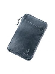 Portfel turystyczny Deuter Travel Wallet - blk. Brązowe portfele męskie Deuter, bez wzorów, z materiału. Za 137.49 zł.