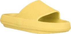 Endurance Capri W Slipper V2 - Klapki damskie z EVA – 5144 Elfin Yellow. Żółte klapki damskie Endurance, bez wzorów, klasyczne, bez obcasa, bez zapięcia. Za 125.00 zł.