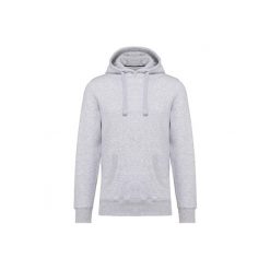 Bluza z kapturem Kariban. Białe bluzy męskie KARIBAN, m, bez wzorów, sportowe, bez ramiączek, z kapturem. Za 208.00 zł.