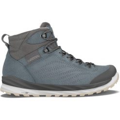 Buty trekkingowe damskie Lowa Malta Mid Gtx. Niebieskie obuwie trekkingowe damskie Lowa, z materiału, za kostkę, bez zapięcia. Za 822.00 zł.