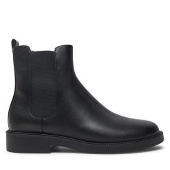 Sztyblety MICHAEL Michael Kors. Czarne botki damskie MICHAEL Michael Kors, bez wzorów, bez obcasa, na płaskiej podeszwie, bez zapięcia. Za 749.99 zł.