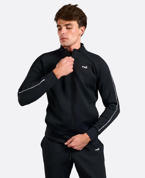 Kurtka męska Padel/Tenis Club. Czarne kurtki męskie NORDICDOTS, l, bez wzorów, z materiału, eleganckie, bez kaptura. Za 404.00 zł.