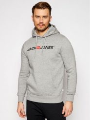 Jack & Jones Bluza Corp Old Logo 12137054 Szary Regular Fit. Szare bluzy męskie Jack & Jones, m, bez wzorów, z bawełny, bez ramiączek, bez kaptura. Za 119.99 zł.