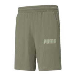 Shorty Męskie Modern Basics. Zielone szorty męskie Puma, bez wzorów. Za 122.99 zł.