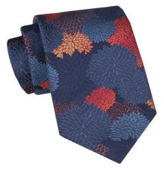 Klasyczny Krawat Męski - ALTIES - Kwiaty, Kolory. Krawaty i muchy Alties, bez wzorów, z tkaniny, eleganckie. Za 49.00 zł.