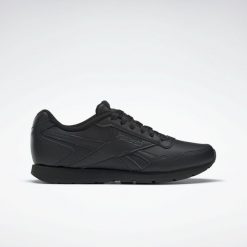 Buty do chodzenia damskie Reebok Royal Glide. Czarne obuwie sportowe damskie Reebok, bez wzorów, z materiału, bez zapięcia, trekkingowe, Reebok Royal. Za 265.00 zł.
