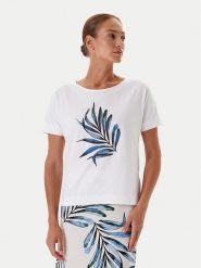 Tatuum T-Shirt Lali 5 T2509.112 Biały Relaxed Fit. Białe t-shirty damskie Tatuum, s, bez wzorów, z bawełny, bez kołnierzyka, bez ramiączek. Za 99.99 zł.