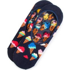 Skarpety Stopki Unisex HAPPY SOCKS - ICC06-6500 Granatowy Kolorowy. Niebieskie skarpetki damskie Happy Socks, bez wzorów, z bawełny. Za 32.90 zł.