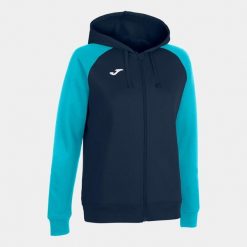 Bluza sportowa damska Joma Academy IV. Niebieskie bluzy damskie Joma, s, bez wzorów, sportowe, bez ramiączek, bez kaptura. W wyprzedaży za 129.70 zł.