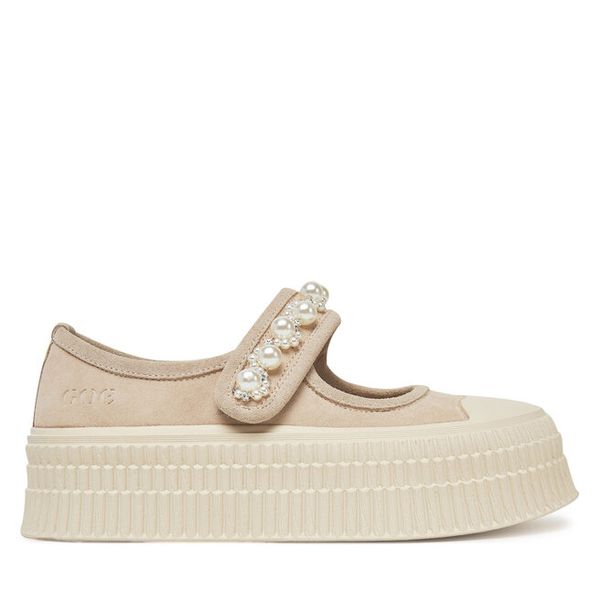 Półbuty GOE. Brązowe półbuty damskie GOE, bez wzorów, bez obcasa, na płaskiej podeszwie, bez zapięcia. Za 219.99 zł.