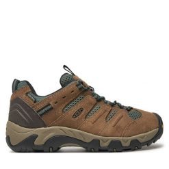 Trekkingi Keen. Brązowe obuwie sportowe damskie Keen, bez wzorów, bez zapięcia, trekkingowe. Za 279.99 zł.