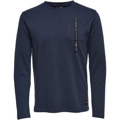 ONLY&SONS Męska sweter Saul kieszonkowy Ls Ciemny Sapphire (rozmiar M). Niebieskie swetry męskie Only&Sons, m, bez wzorów, eleganckie, bez kołnierzyka, bez ramiączek. W wyprzedaży za 46.00 zł.