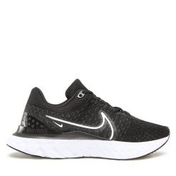 Buty do biegania Nike. Czarne obuwie sportowe damskie Nike, bez wzorów, bez zapięcia, do biegania. Za 639.99 zł.