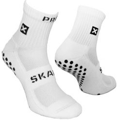 Skarpety sportowe antypoślizgowe Proskary piłkarskie. Białe skarpety męskie Proskary, bez wzorów. Za 35.90 zł.