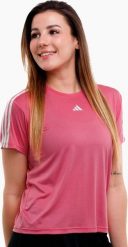 Adidas Koszulka damska adidas Aeroready Train Essentials 3-Stripes Tee różowa HZ5688 XS. Czerwone bluzki damskie Adidas, xs, bez wzorów, bez kołnierzyka, bez ramiączek. Za 120.81 zł.