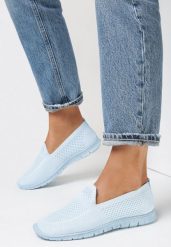 Niebieskie Tenisówki Dubost. Niebieskie trampki i tenisówki damskie Born2be, bez wzorów, bez zapięcia. Za 39.99 zł.