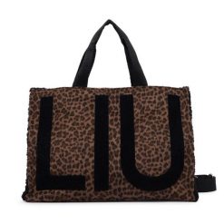 Torebka Liu Jo. Brązowe shopperki damskie Liu Jo, bez wzorów, bez dodatków. Za 499.99 zł.