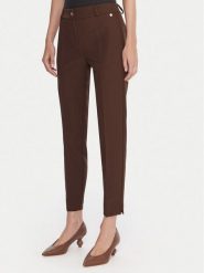Maryley Spodnie materiałowe 25IB52Z/M17/43CO Brązowy Regular Fit. Brązowe spodnie materiałowe damskie Maryley, bez wzorów, z materiału. Za 259.99 zł.