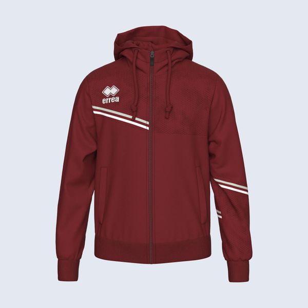 Kurtka z kapturem Errea Eber. Czerwone kurtki sportowe męskie ERREA, m, z aplikacjami, z materiału, z kapturem, na fitness i siłownię. Za 290.99 zł.