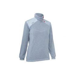 Sweter żeglarski SAILING 100 damski. Szare swetry nierozpinane damskie TRIBORD, m, bez wzorów, z bawełny, bez kołnierzyka, bez ramiączek. Za 79.99 zł.