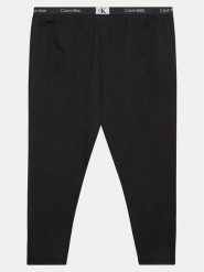 Calvin Klein Underwear Spodnie dresowe 000QS6960E Czarny Regular Fit. Czarne spodnie dresowe damskie Calvin Klein Underwear, bez wzorów, z bawełny. Za 249.99 zł.