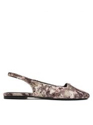 DKNY Baleriny Darrow Logo K1665915 Beżowy. Brązowe balerinki damskie DKNY, bez wzorów, ze skóry, bez obcasa, bez zapięcia. Za 529.99 zł.